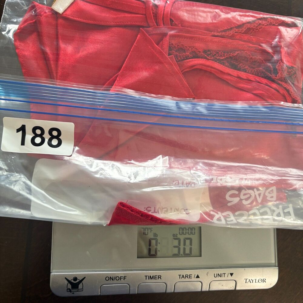 Vintage Victoria’s Secret Gold Label Red Satin Lace Cami Panty Set Small Y2K - Picture 12 of 12